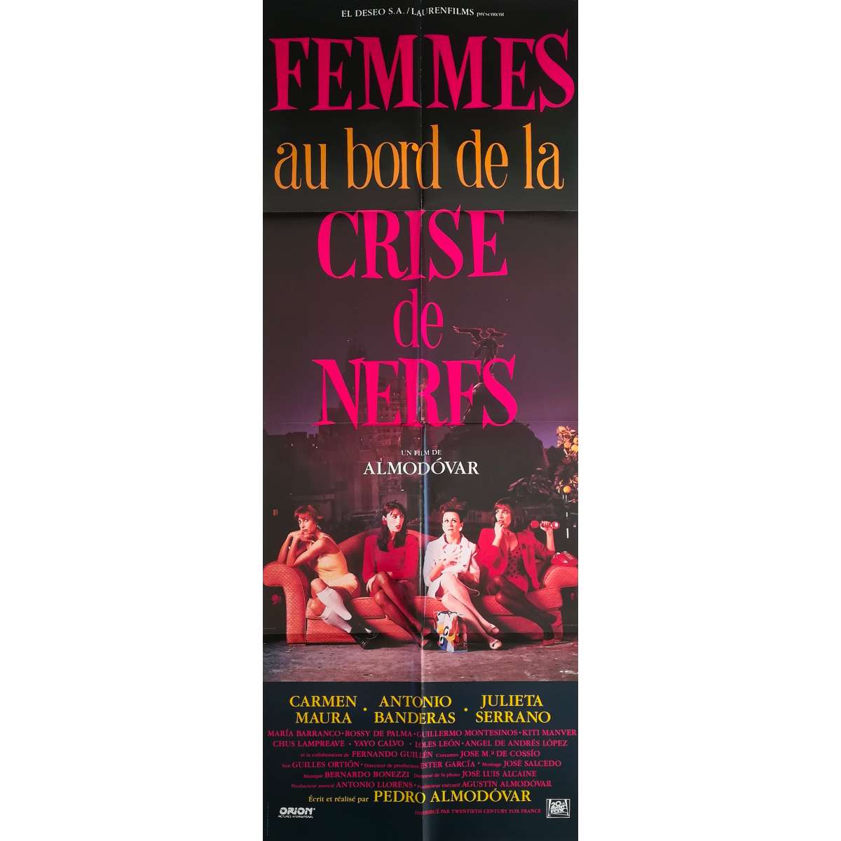 Au Bord De La Crise De Nerf Affiche de FEMMES AU BORD DE LA CRISE DE NERFS / WOMEN ON A VERGE OF A