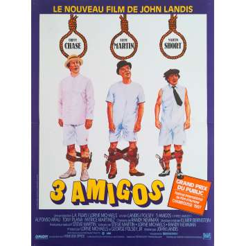 THREE AMIGOS! Original Movie Poster - 15x21 in. - 1986 - John Landis, Steve Martin, Chevy Chase
