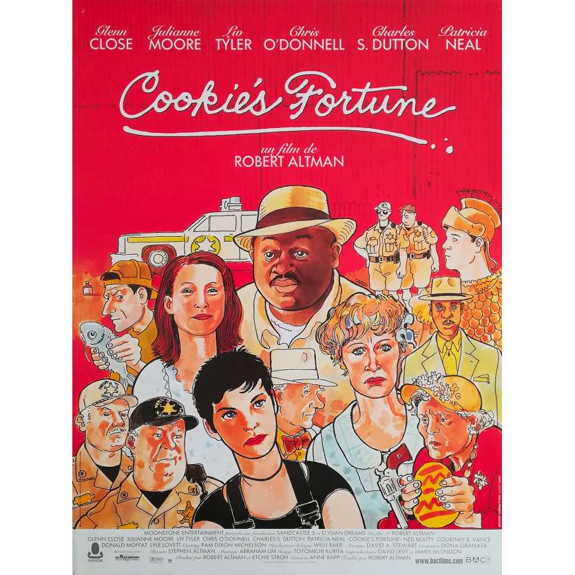 COOKIE'S FORTUNE Original Movie Poster  - 15x21 in. - 1999 - Robert Altman, Glenn Close, Julianne Moore
