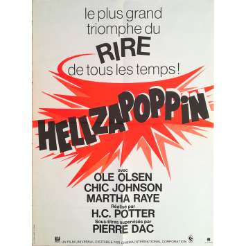 HELLZAPOPPIN' Original Movie Poster - 23x32 in. - R1970 - H.C. Potter, Ole Olsen