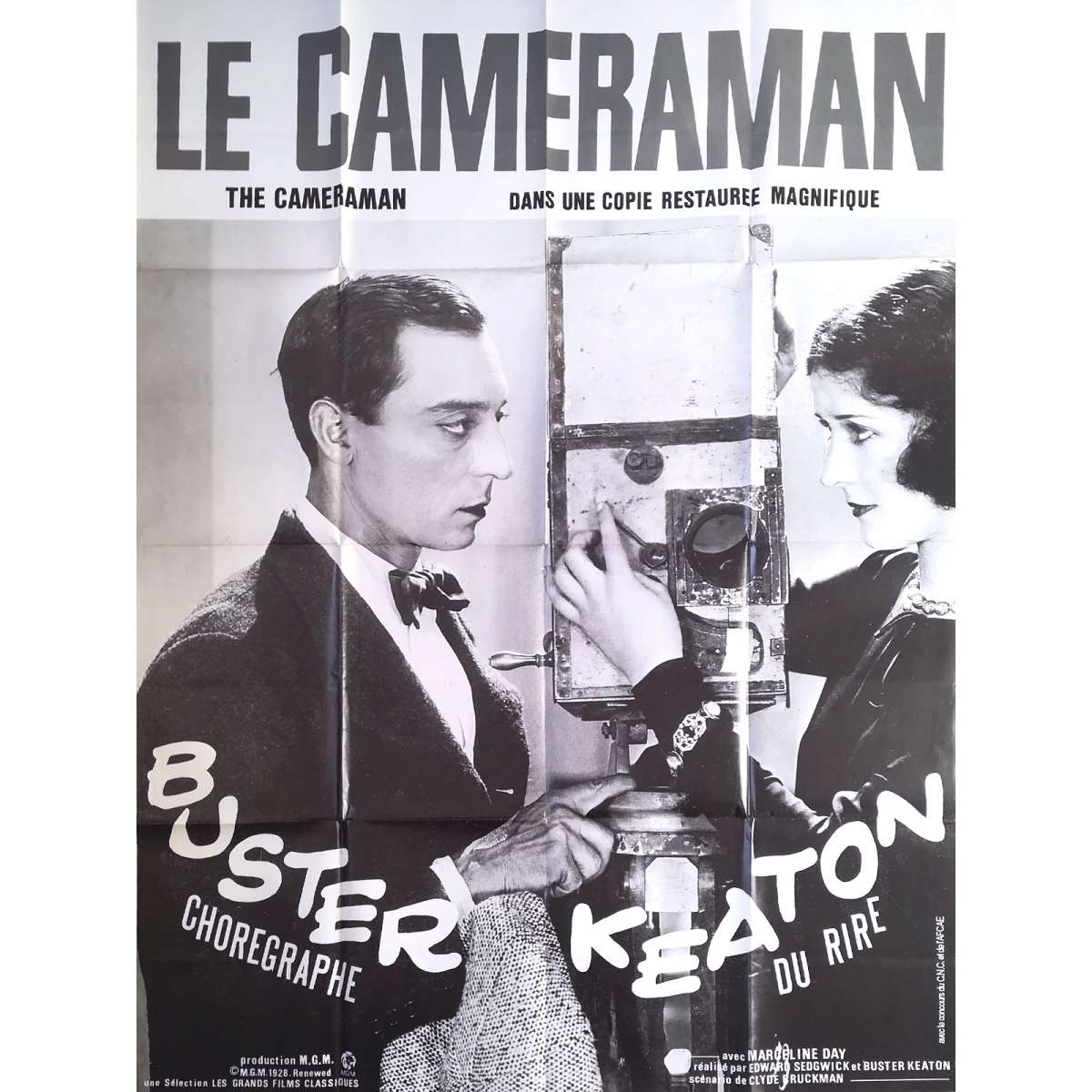 THE CAMERAMAN French Movie Poster - 47x63 in. - R1970