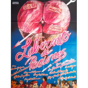 LABYRINTH OF PASSION Original Movie Poster - 47x63 in. - 1982 - Pedro Almodovar, Cecilia Roth