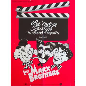 THE BIG STORE Original Movie Poster - 23x32 in. - R1970 - Charles Reisner, The Marx Brothers