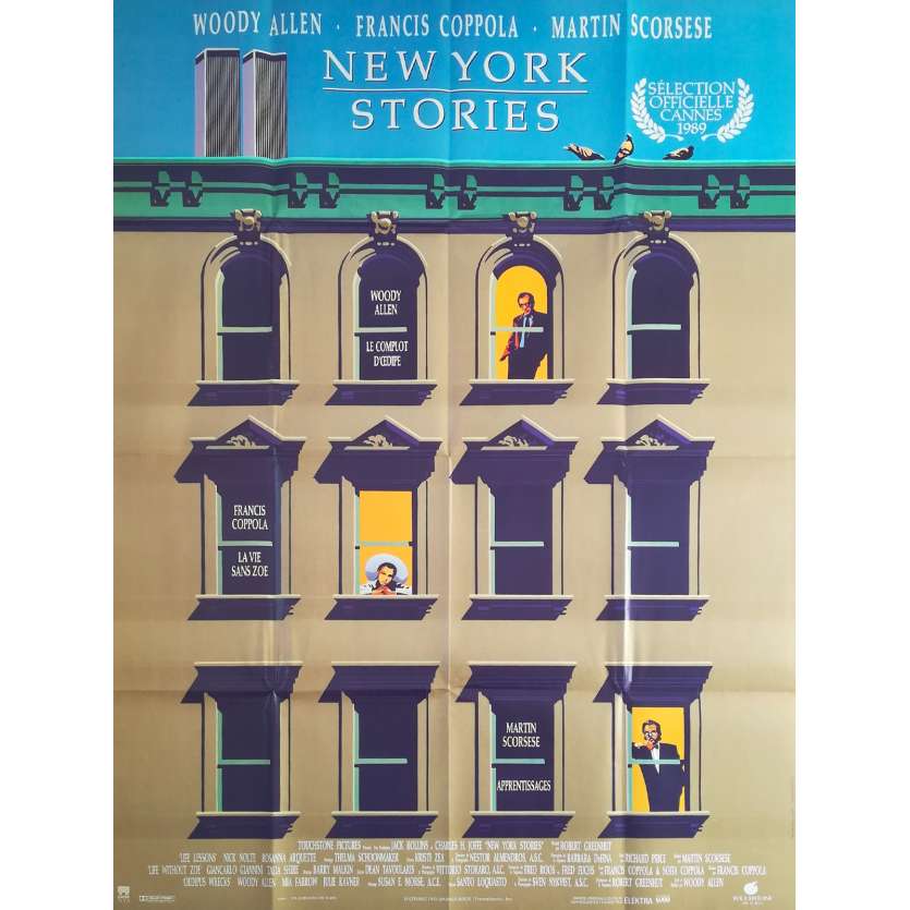 NEW YORK STORIES Original Movie Poster  - 47x63 in. - 1989 - Woody Allen, Francis Coppola, Nick Nolte