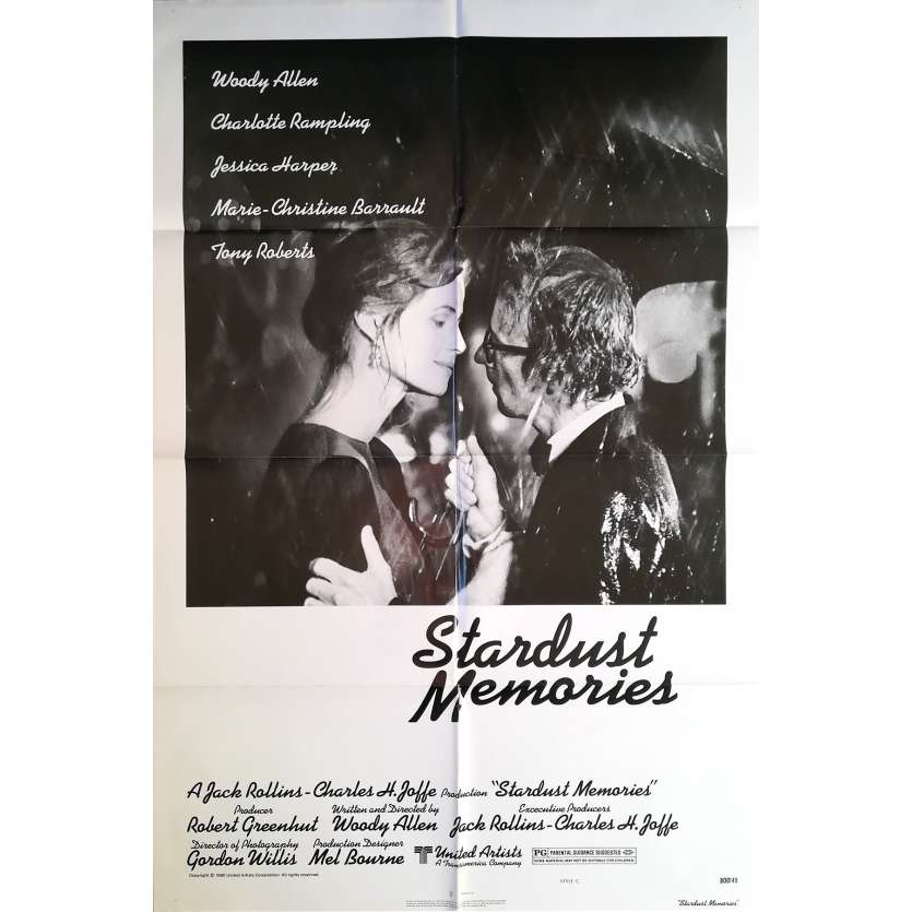 STARDUST MEMORIES Original Movie Poster Style C - 27x40 in. - 1980 - Woody Allen, Charlotte Rampling