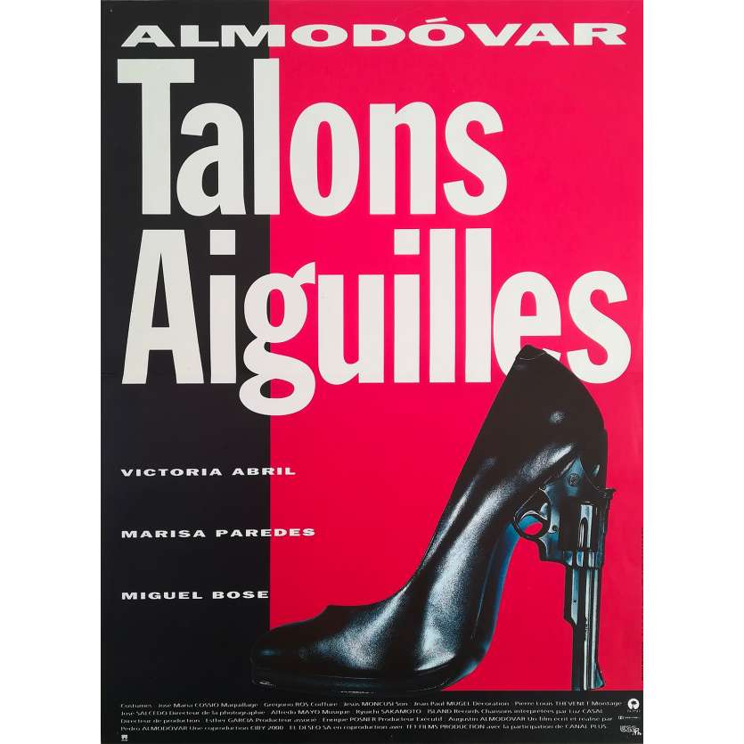 HIGH HEELS Original Movie Poster - 15x21 in. - 1991 - Pedro Almodovar, Victoria Abril, Marisa Paredes