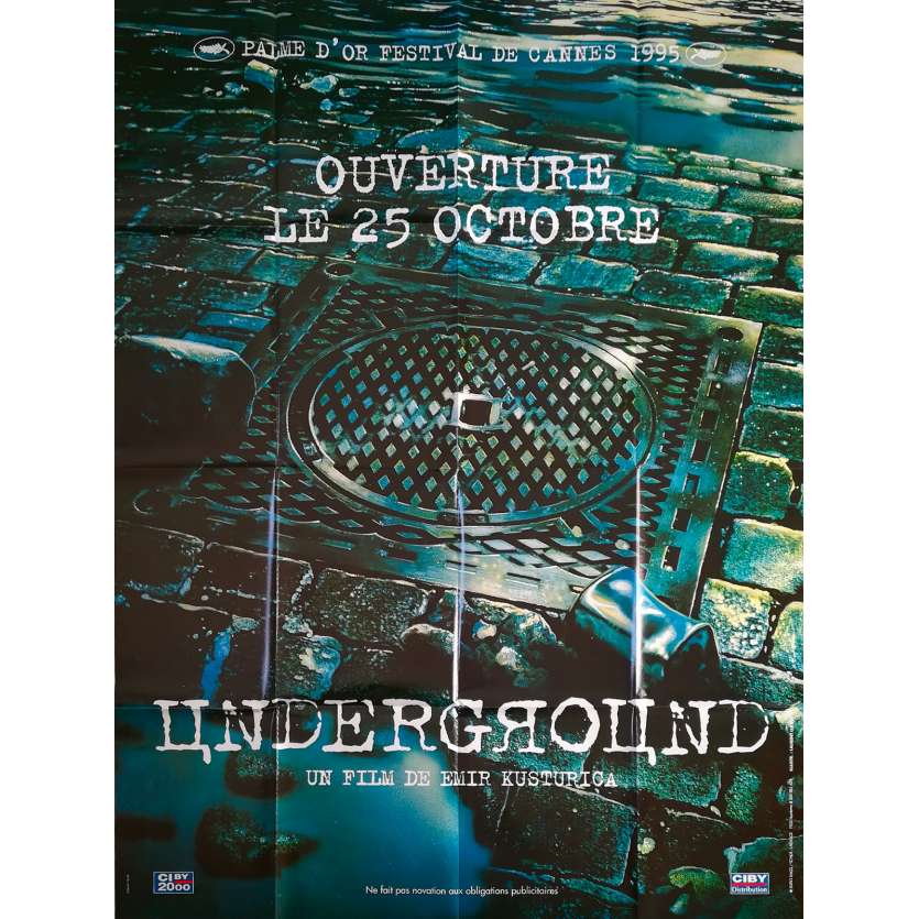 UNDERGROUND Affiche de film prev. - 120x160 cm. - 1995 - Predrag Manojlovic, Emir Kusturica