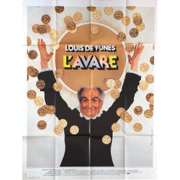 L'AVARE Original Movie Poster - 47x63 in. - 1980 - Jean Girault, Louis de Funes