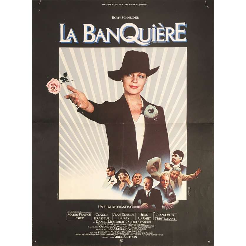 THE LADY BANKER Original Movie Poster - 15x21 in. - 1980 - Francis Girod, Romy Schneider