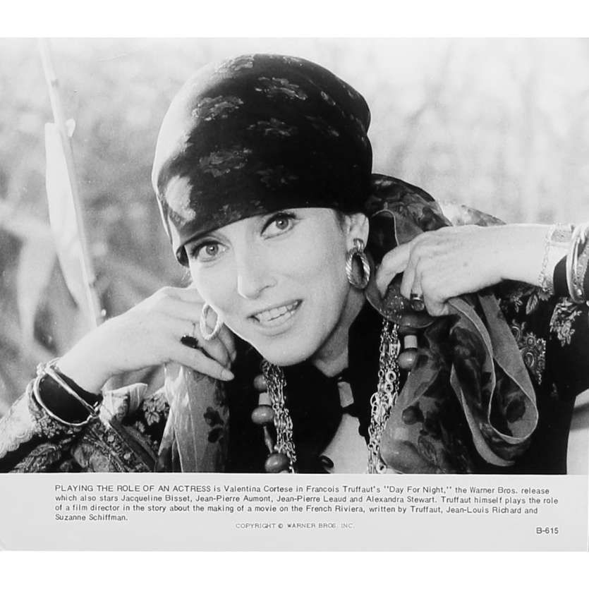 LA NUIT AMERICAINE Photo de presse B-615 - 20x25 cm. - 1973 - Jacqueline Bisset, François Truffaut