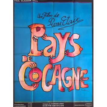 PAYS DE COCAGNE Affiche de film - 120x160 cm. - 1971 - Maurice Biraud, Pierre Étaix