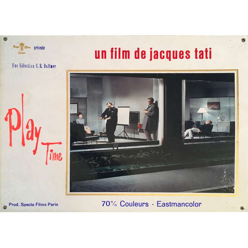 PLAYTIME Original Lobby Card N03 - 14x18 in. - 1967 - Jacques Tati, Rita Maiden