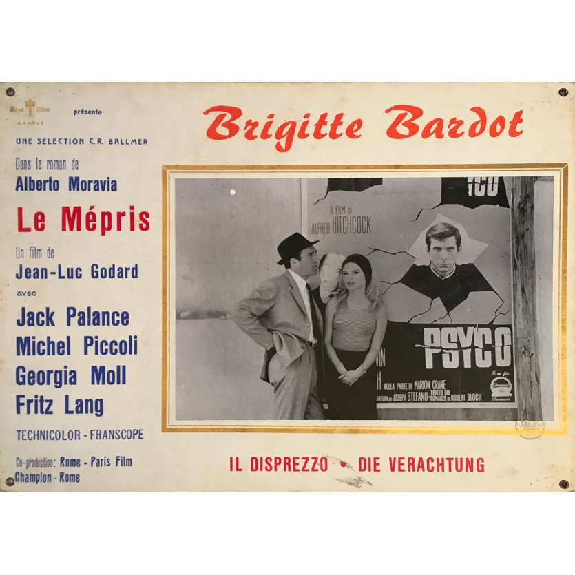 LE MEPRIS Photo de film N02 - 35x44 cm. - 1963 - Brigitte Bardot, Jean-Luc Godard