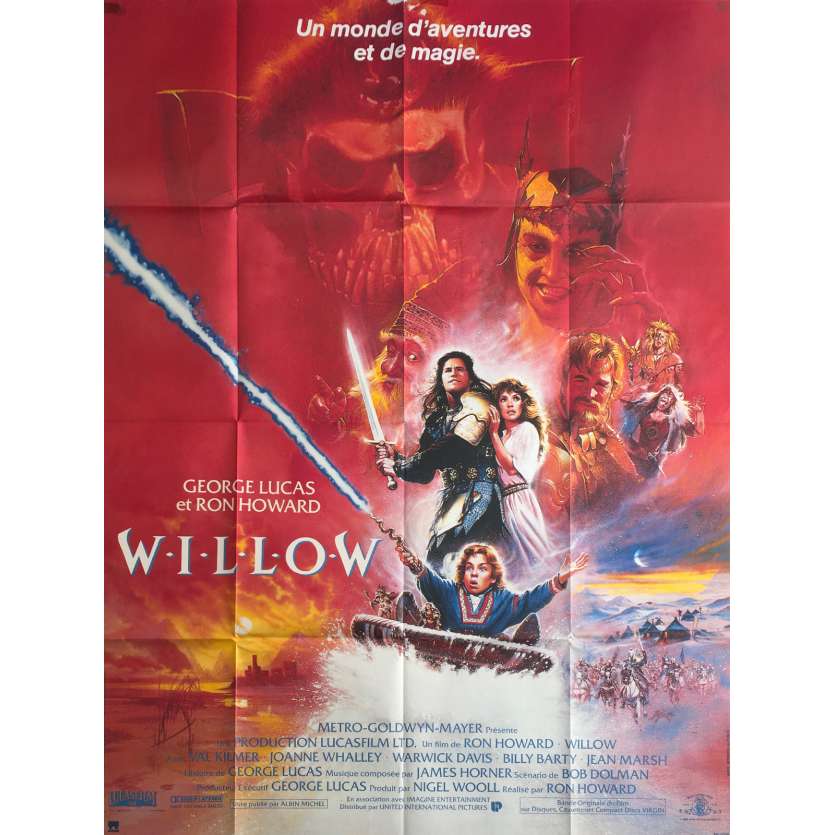 WILLOW Affiche originale FR 120x160 1988 fantasy movie poster