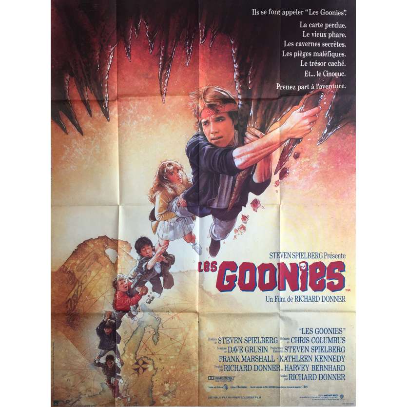 THE GOONIES Huge French Movie Poster 47x63 - 1985