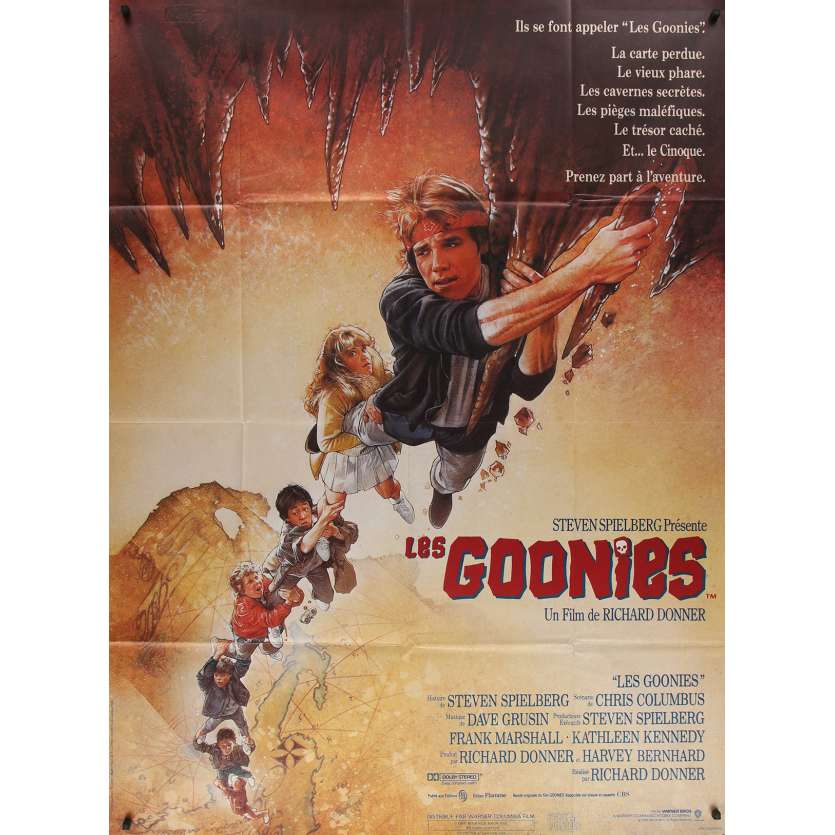 LES GOONIES Affiche de film 120x160 - R1980's - Richard Donner, Spielberg