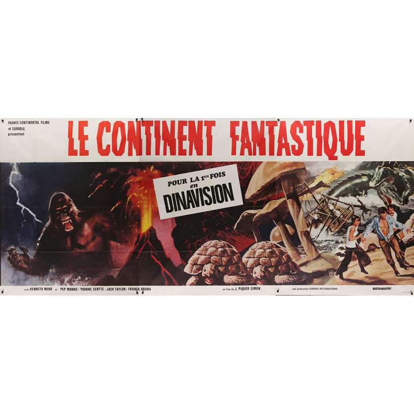 LE CONTINENT FANTASTIQUE Affiche de film - 150x350 - 1977 - Kenneth More, Juan Piquer Simón