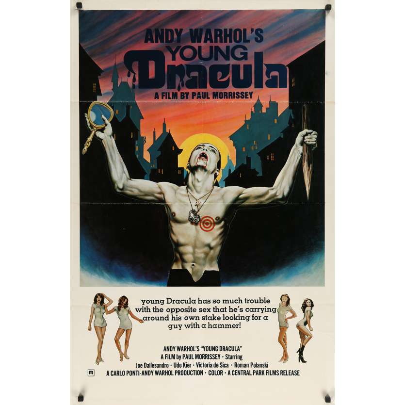 BLOOD FOR DRACULA Original Movie Poster  - 27x40 in. - 1974 - Paul Morrissey, Joe Dallesandro