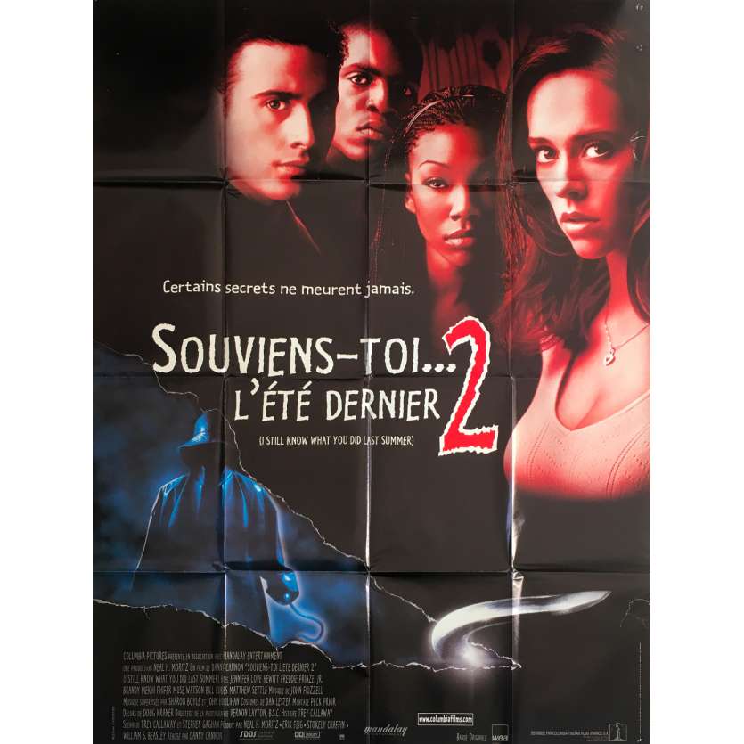 SOUVIENS TOI L'ETE DERNIER 2 Affiche de film - 120x160 cm. - 1998 - Jennifer Love Hewitt, Danny Cannon