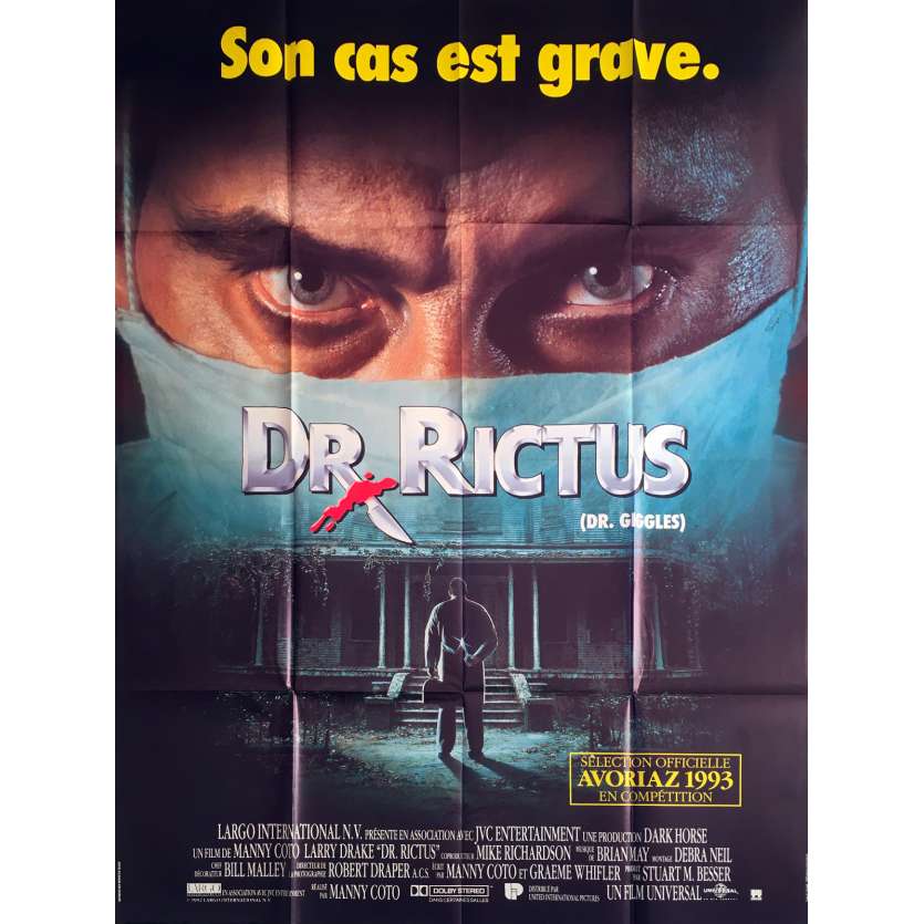 DR. GIGGLES Original Movie Poster - 47x63 in. - 1992 - Manny Coto, Larry Drake