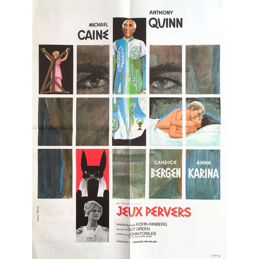 JEUX PERVERS Affiche de film - 60x80 cm. - 1968 - Anthony Quinn, Guy Greene