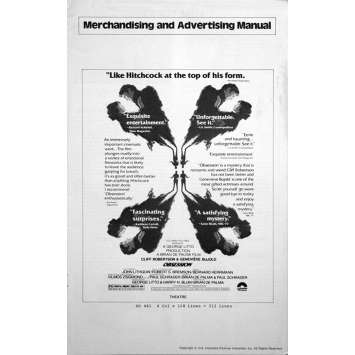 OBSESSION pressbook '76 Brian De Palma, Paul Schrader, Genevieve Bujold, Cliff Robertson OBSESSION pressbook '76 Brian De Palma, Paul Schrader, Genevieve Bujold, Cliff Robertson