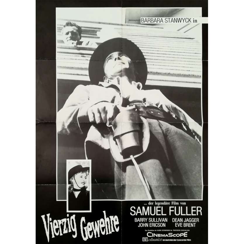 QUARANTE TUEURS Affiche de film - 59x84 cm. - 1957 - Barbara Stanwyck, Samuel Fuller