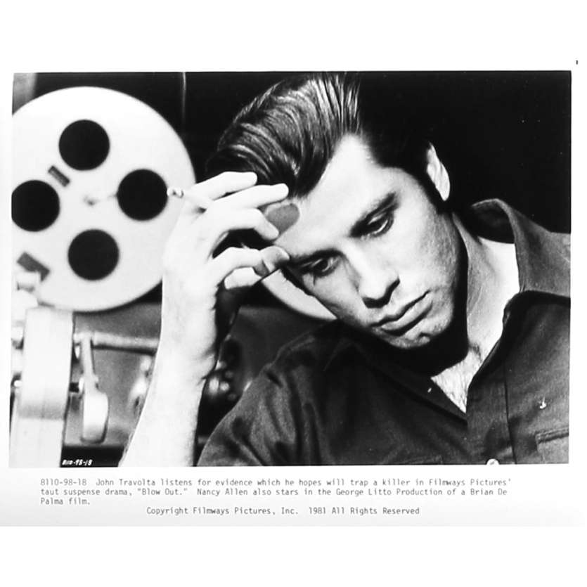 BLOW OUT Photo de presse 98-18 - 20x25 cm. - 1981 - John Travolta, Brian de Palma