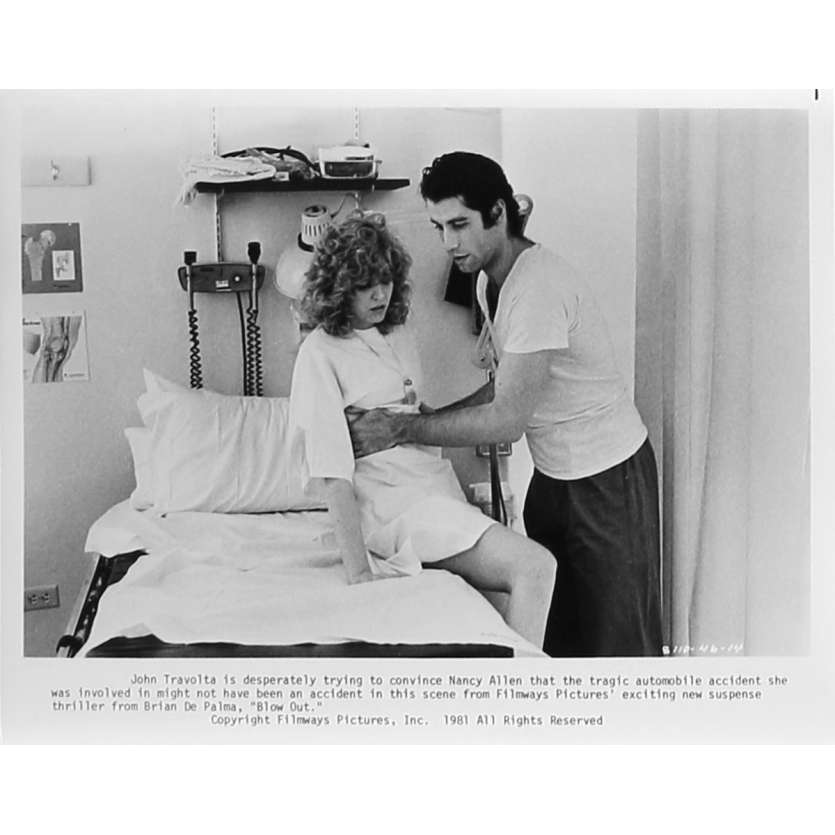 BLOW OUT Photo de presse 46-14 - 20x25 cm. - 1981 - John Travolta, Brian de Palma