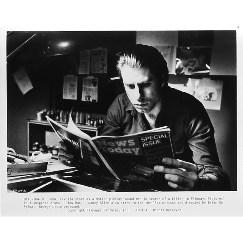 BLOW OUT Original Movie Still  - 8x10 in. - 1981 - Brian de Palma, John Travolta