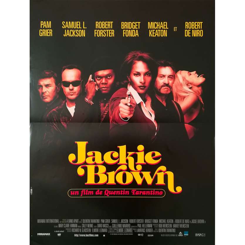 JACKIE BROWN Original Movie Poster  - 15x21 in. - 1997 - Quentin Tarantino, Pam Grier