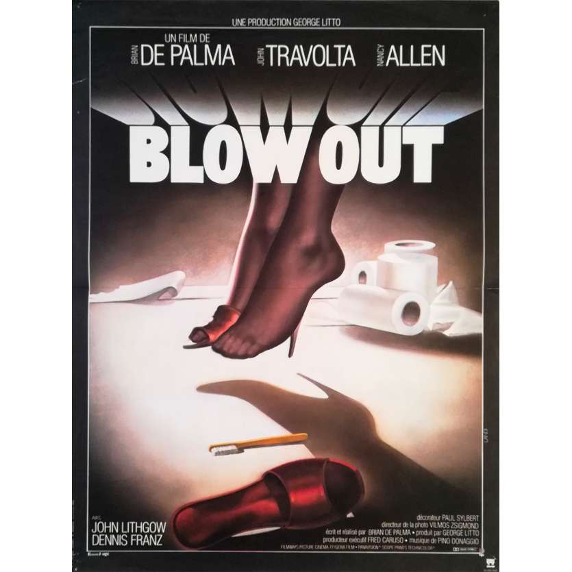 BLOW OUT Affiche de film - 40x60 cm. - 1981 - John Travolta, Brian de Palma