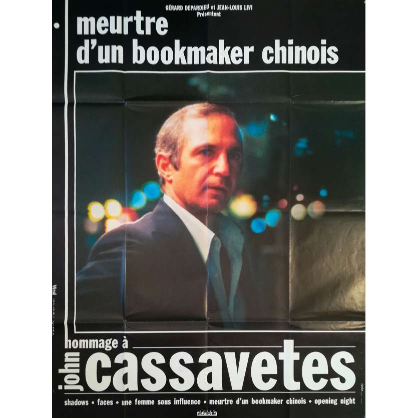 MEURTRE D'UN BOOKMAKER CHINOIS Affiche de film - 120x160 cm. - 1976 - Ben Gazzara, John Cassavetes
