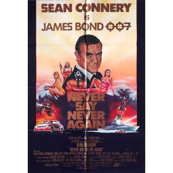 NEVER SAY NEVER AGAIN Original Movie Poster Intl - 27x41 in. - 1983 - James Bond, Sean Connery NEVER SAY NEVER AGAIN Original Movie Poster Intl - 27x41 in. - 1983 - James Bond, Sean Connery