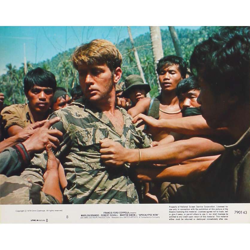 APOCALYPSE NOW Original Lobby Card N8 - 8x10 in. - 1979 - Francis Ford Coppola, Marlon Brando