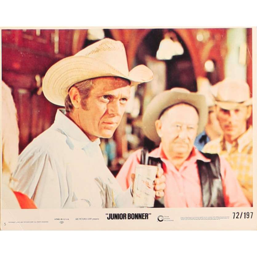 JUNIOR BONNER Original Lobby Card N5 - 8x10 in. - 1972 - Sam Peckinpah, Steve McQueen