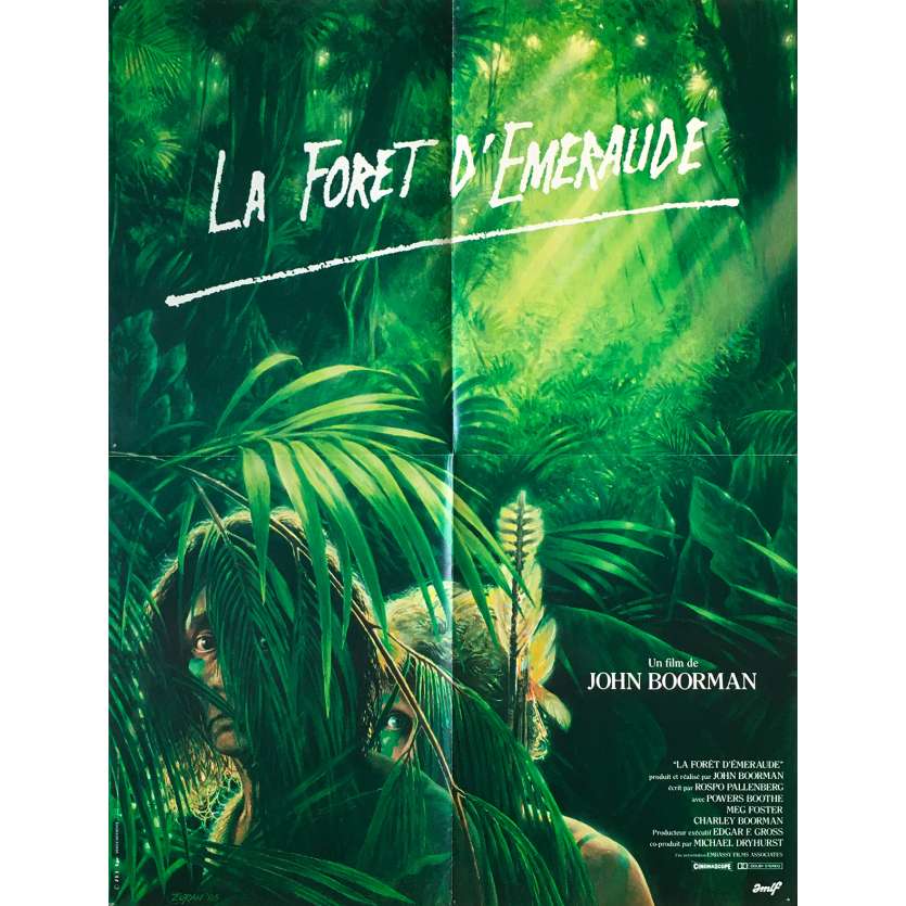 LA FORET D'EMERAUDE Affiche de film française - 60x80 cm. - 1985 - Powers Boothe, John Boorman