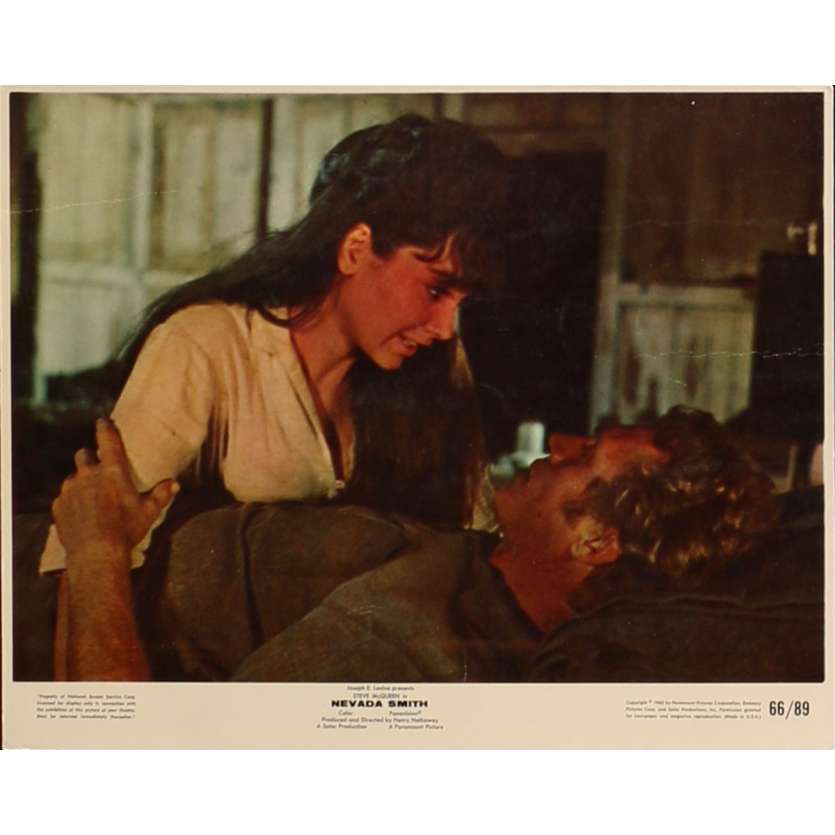 NEVADA SMITH Original Lobby Card N3 - 8x10 in. - 1966 - Henry Hathaway, Steve McQueen