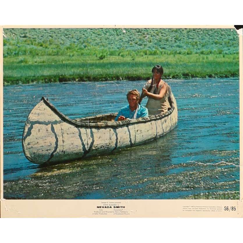 NEVADA SMITH Photo de film américaine N1 - 20x25 cm. - 1966 - Steve McQueen, Henry Hathaway