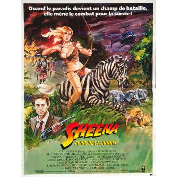 SHEENA Original Movie Poster - 15x21 in. - 1984 - John Guillermin, Tanya Roberts