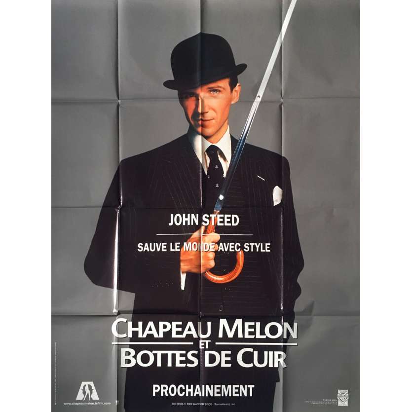 CHAPEAU MELON ET BOTTES DE CUIR Affiche de film française John Steed - 120x160 cm. - 1968 - Patrick McNee, Diana Rigg