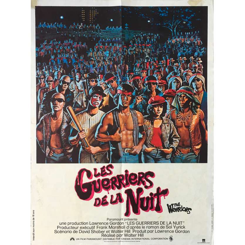 LES GUERRIERS DE LA NUIT Affiche de film française  - 40x60 cm. - 1979 - Michael Beck, Walter Hill