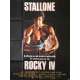 ROCKY 4 Affiche de film française  - 120x160 cm. - 1985 - Sylvester Stallone, Dolph Lundgren, Sylvester Stallone