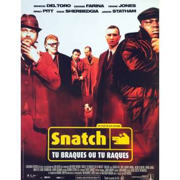 SNATCH Affiche de film française - 40x60 cm. - 2000 - Brad Pitt, Guy Ritchie