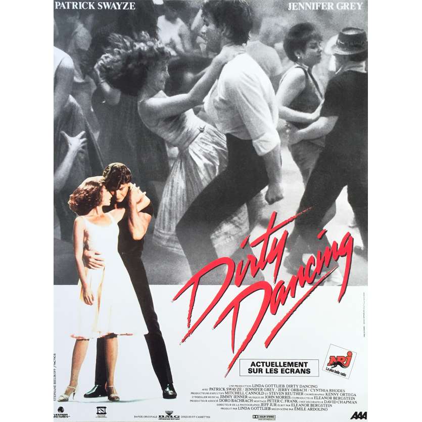 DIRTY DANCING Original Movie Poster - 15x21 in. - R2000 - Emile Ardolino, Patrick Swayze