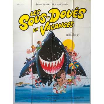 LES SOUS-DOUES EN VACANCES Affiche de film - 120x160 cm. - 1982 - Daniel Auteuil, Guy Marchand, Claude Zidi