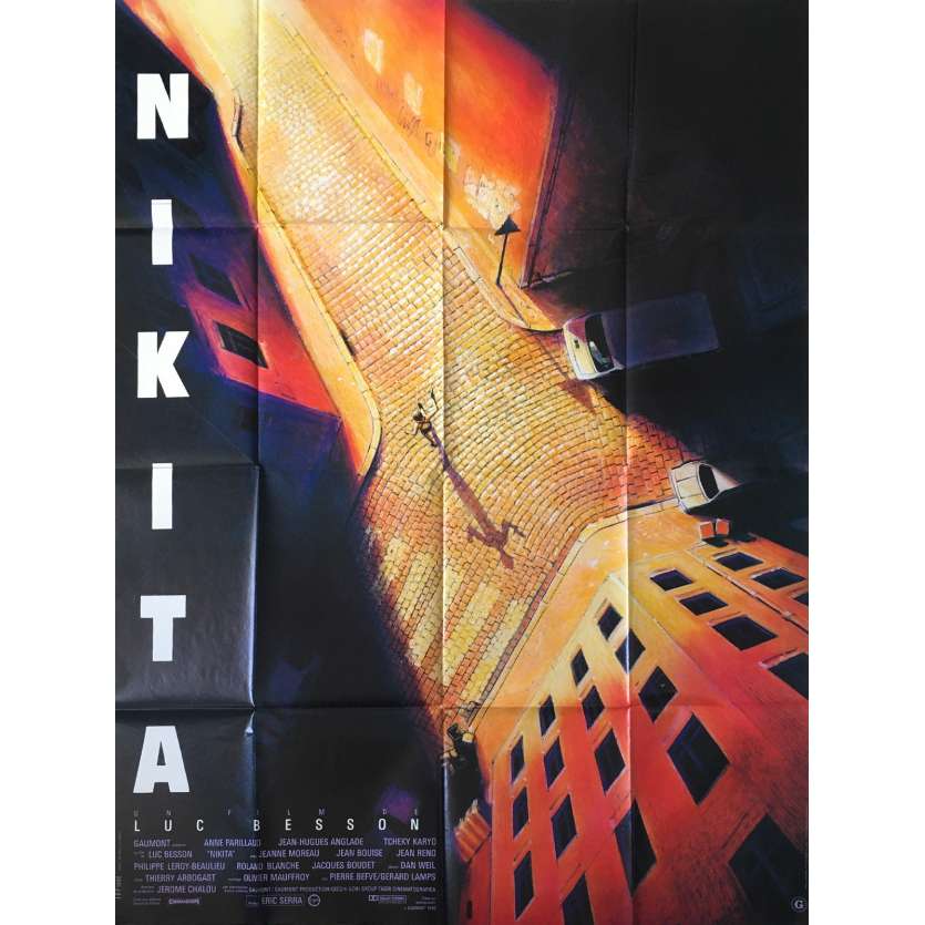 NIKITA Affiche de film 120x160 - 1990 - Anne Parillaud, Luc Besson