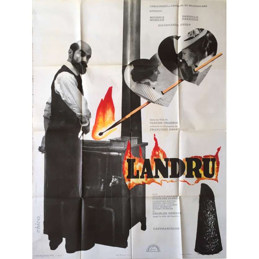 LANDRU Affiche de film - 120x160 cm. - 1963 - Richard Burton, Claude Chabrol