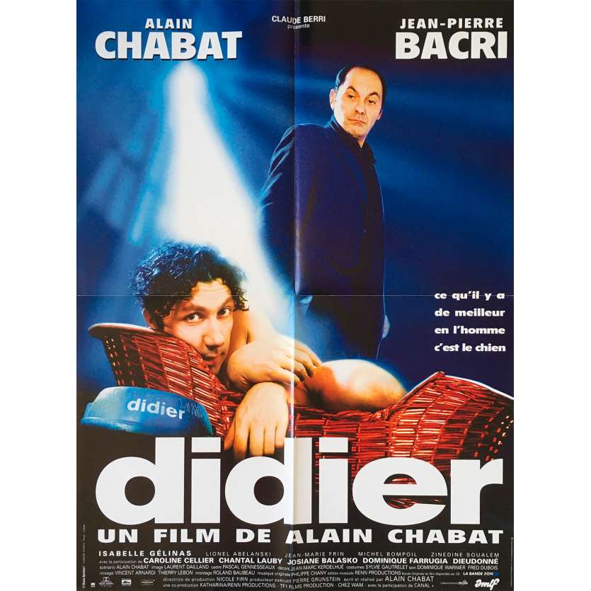 DIDIER Affiche de film  - 60x80 cm. - 1997 - Jean-Pierre Bacri, Alain Chabat