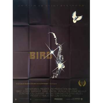 BIRD Original Movie Poster 0 - 47x63 in. - 1988 - Clint Eastwood, Forrest Whitaker